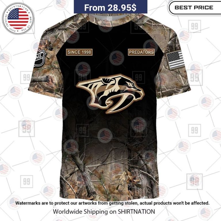 Nashville Predators Camouflage Custom Hoodie Good look mam