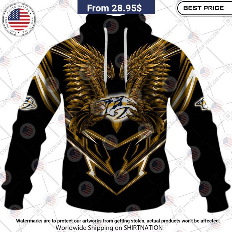 Nashville Predators Dragon Custom Shirt Hundred million dollar smile bro