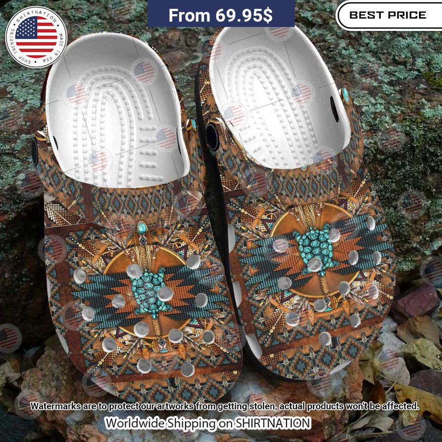 Native American Brown Crocs Clog Shoes You always inspire by your look bro