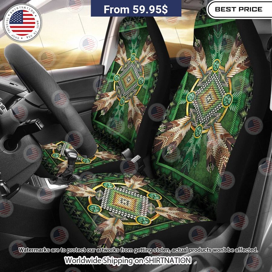 Native American Green Seat Cover How did you learn to click so well