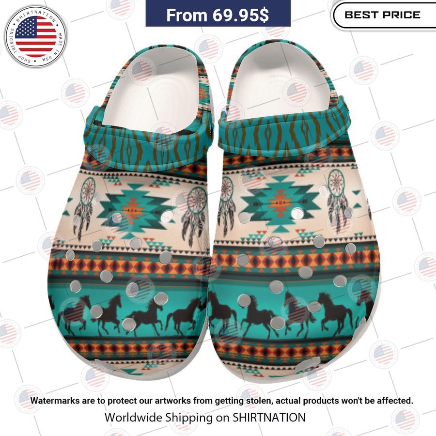 Native American Horses Crocs Clog Shoes Best click of yours