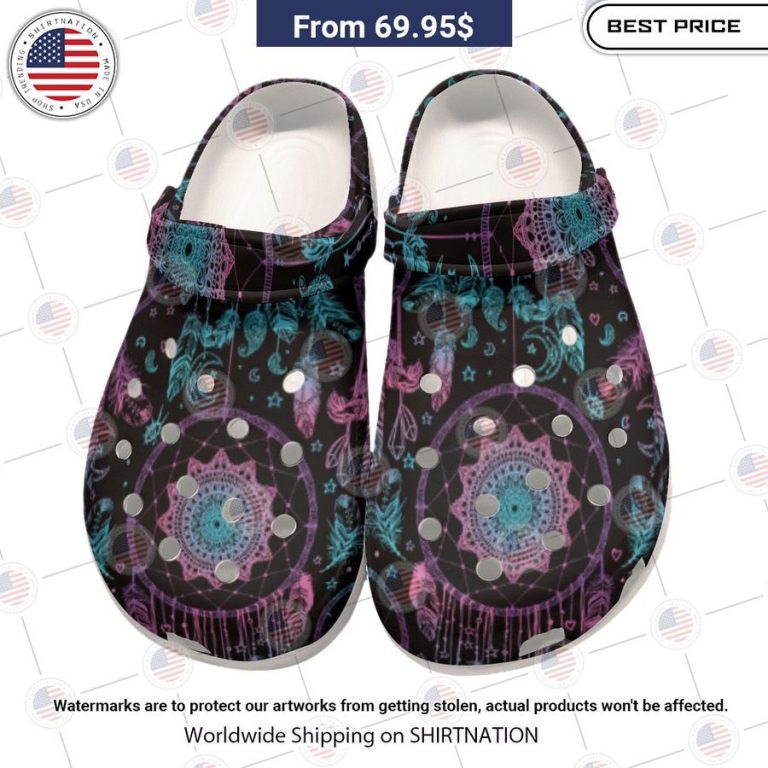 Native Dream Catcher Crocs Clog Shoes Gang of rockstars