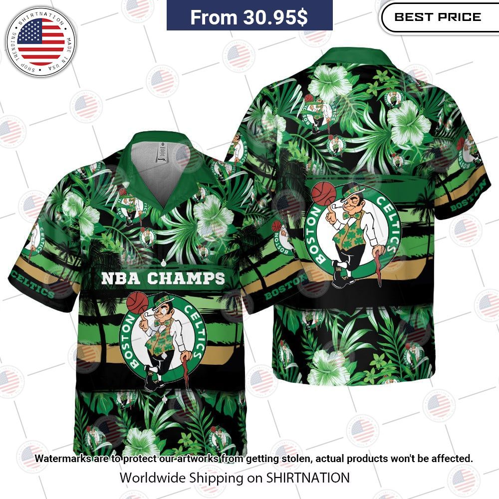 NEW Boston Celtics NBA 2023 Champs Hawaii Shirts Cutting dash