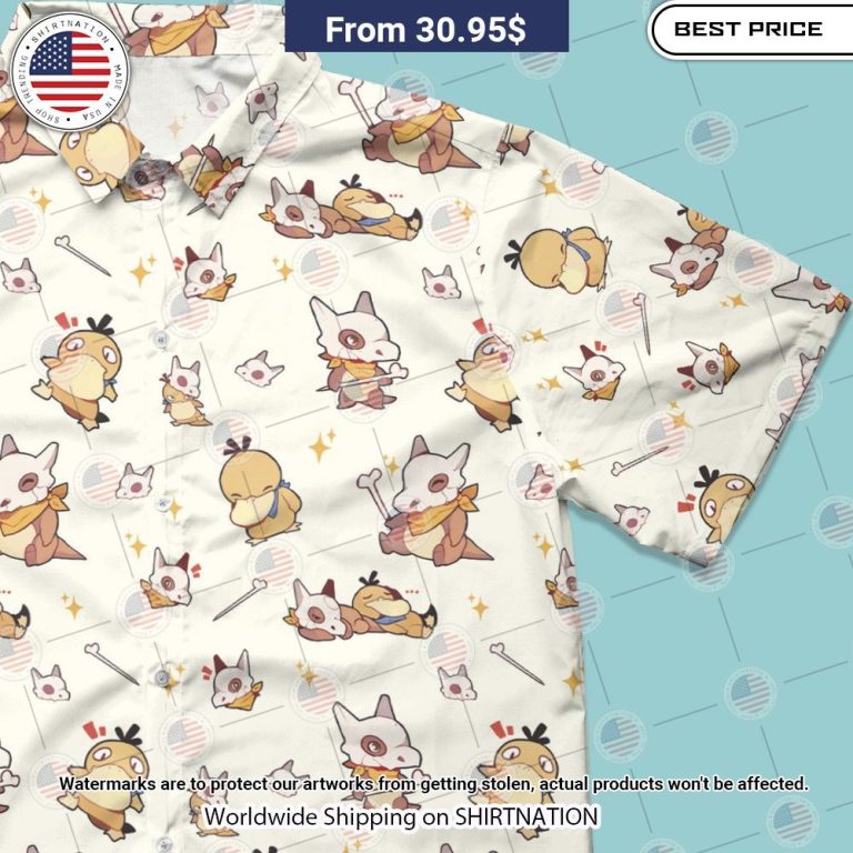 NEW Cubone and Psyduck Hawaii Shirts Good one dear