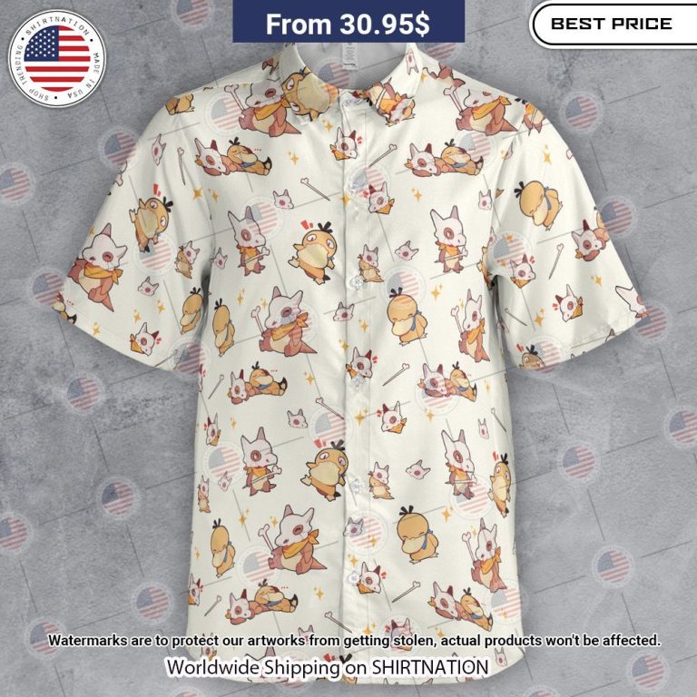 NEW Cubone and Psyduck Hawaii Shirts Cool DP