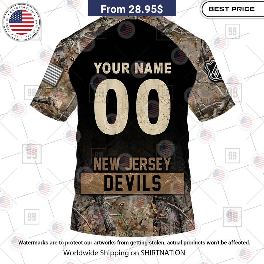 New Jersey Devils Hunting Camo Custom Shirt Wow! This is gracious