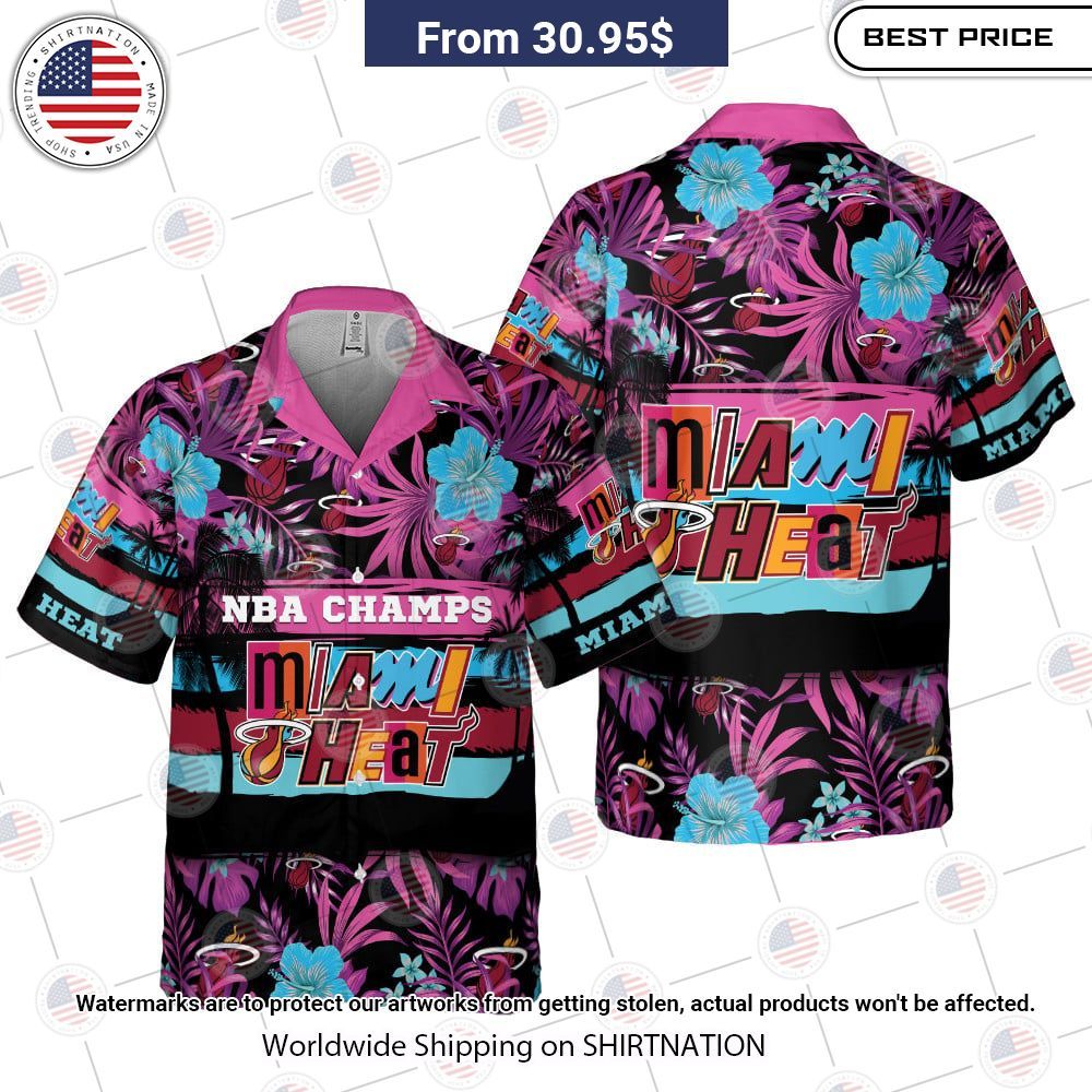 NEW Miami Heat NBA 2023 Champs Hawaii Shirts Good click