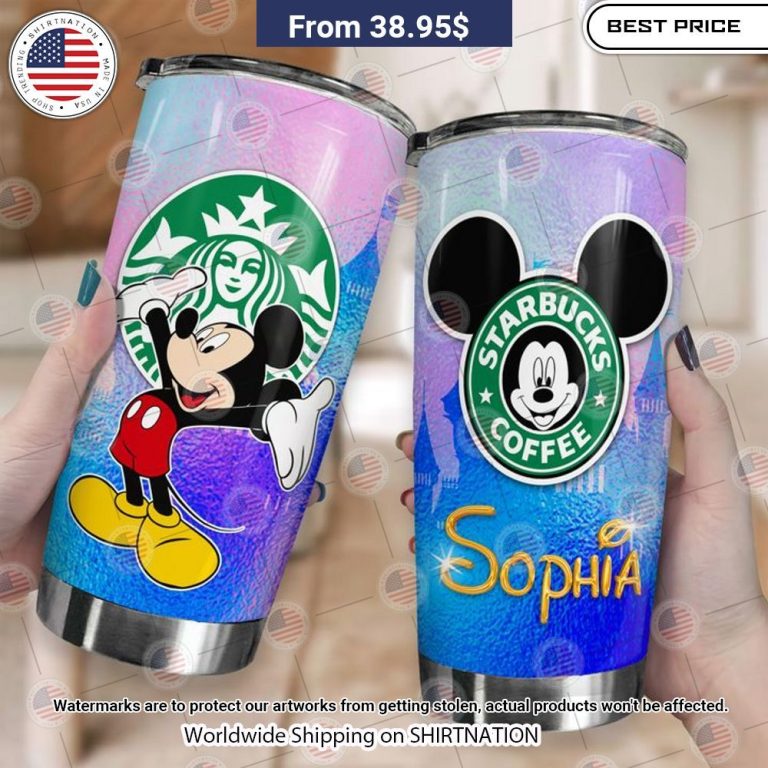 NEW Mickey Mouse Starbucks Custom Tumblers Wow, cute pie