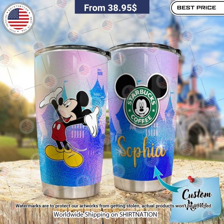 NEW Mickey Mouse Starbucks Custom Tumblers Amazing Pic