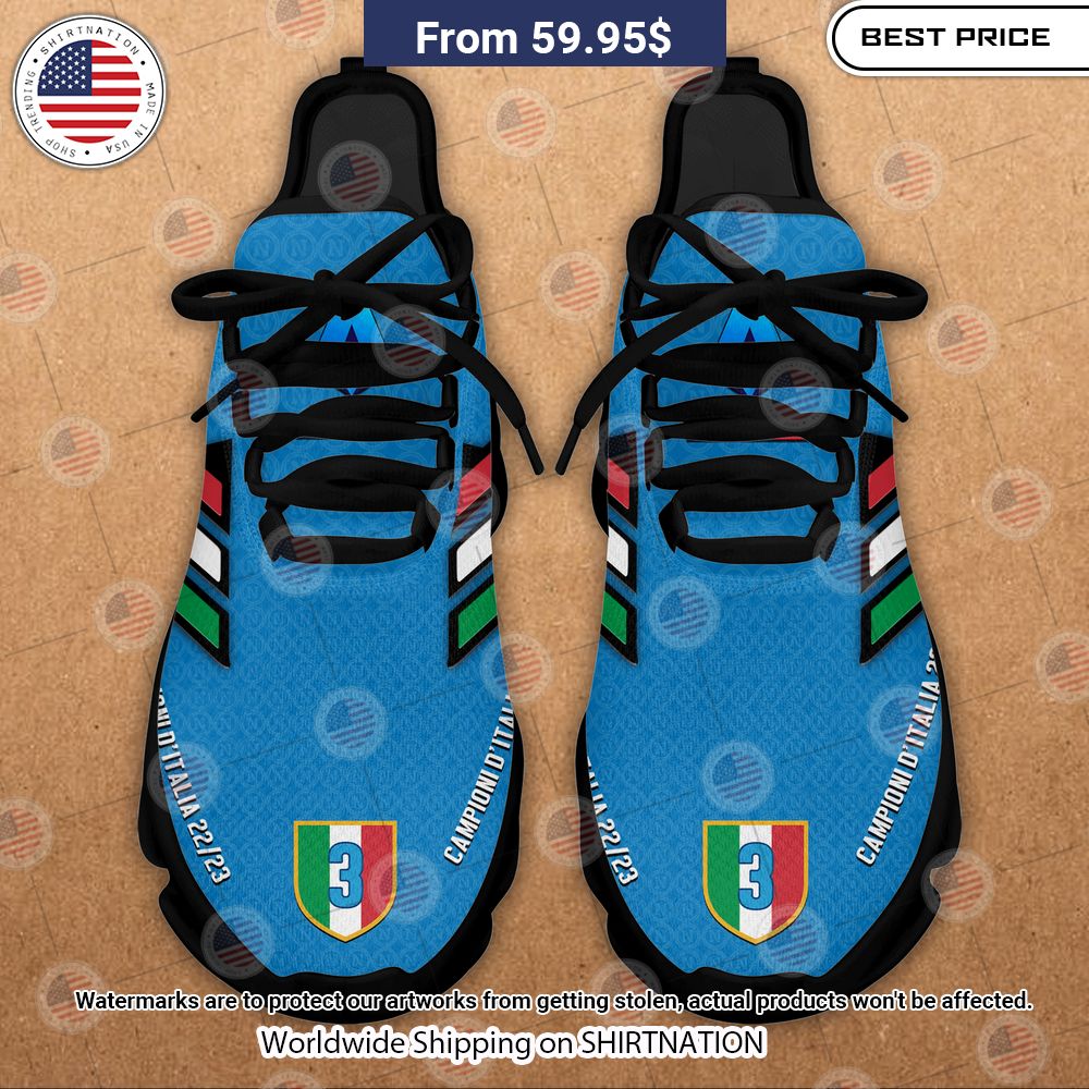 NEW Napoli Campione D'italia Clunky Max Soul Shoes You look lazy