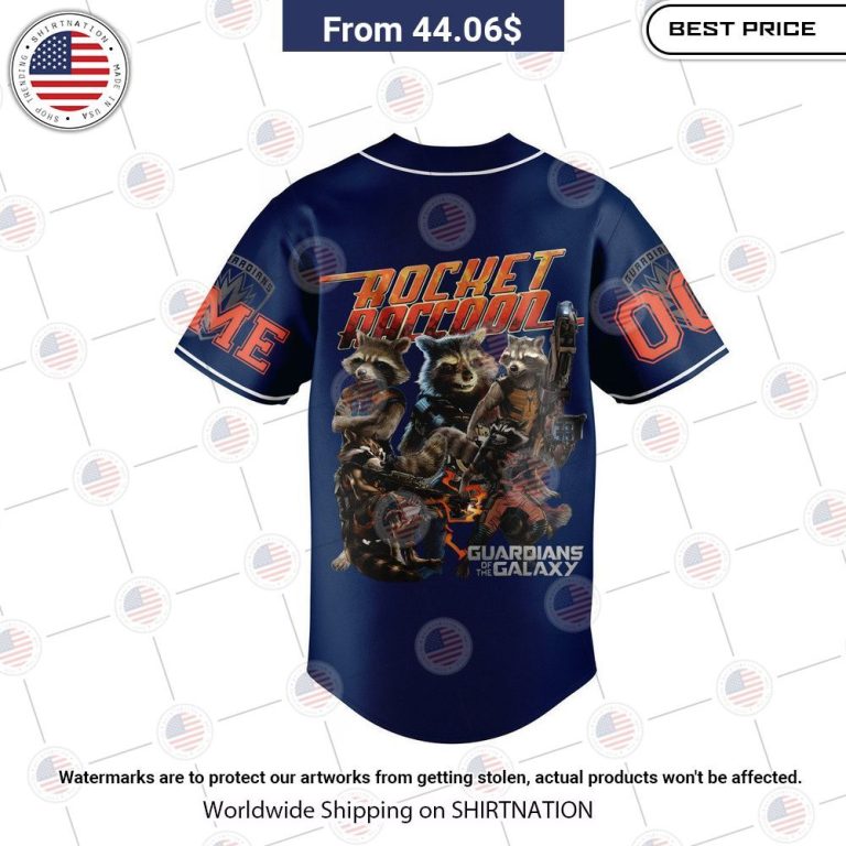 NEW Rocket Raccoon Baseball Jerseys You guys complement each other