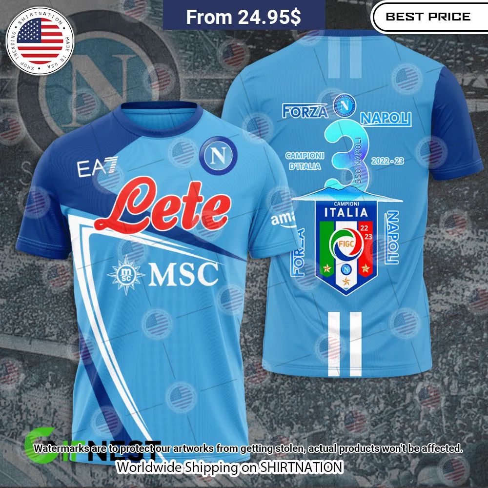 NEW SSC Napoli Campione D'italia Hoodie Shirts Rocking picture