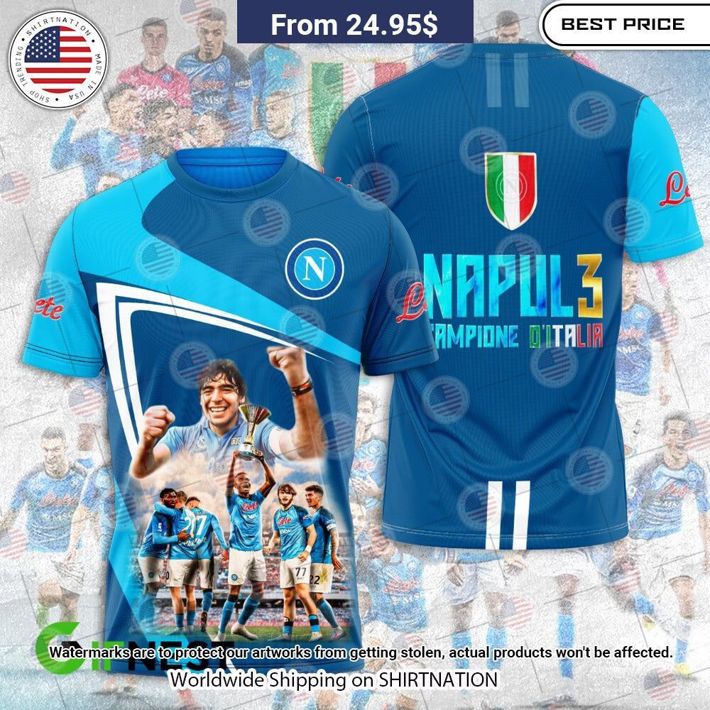 NEW SSC Napoli Campione D'italia Shirts Nice elegant click