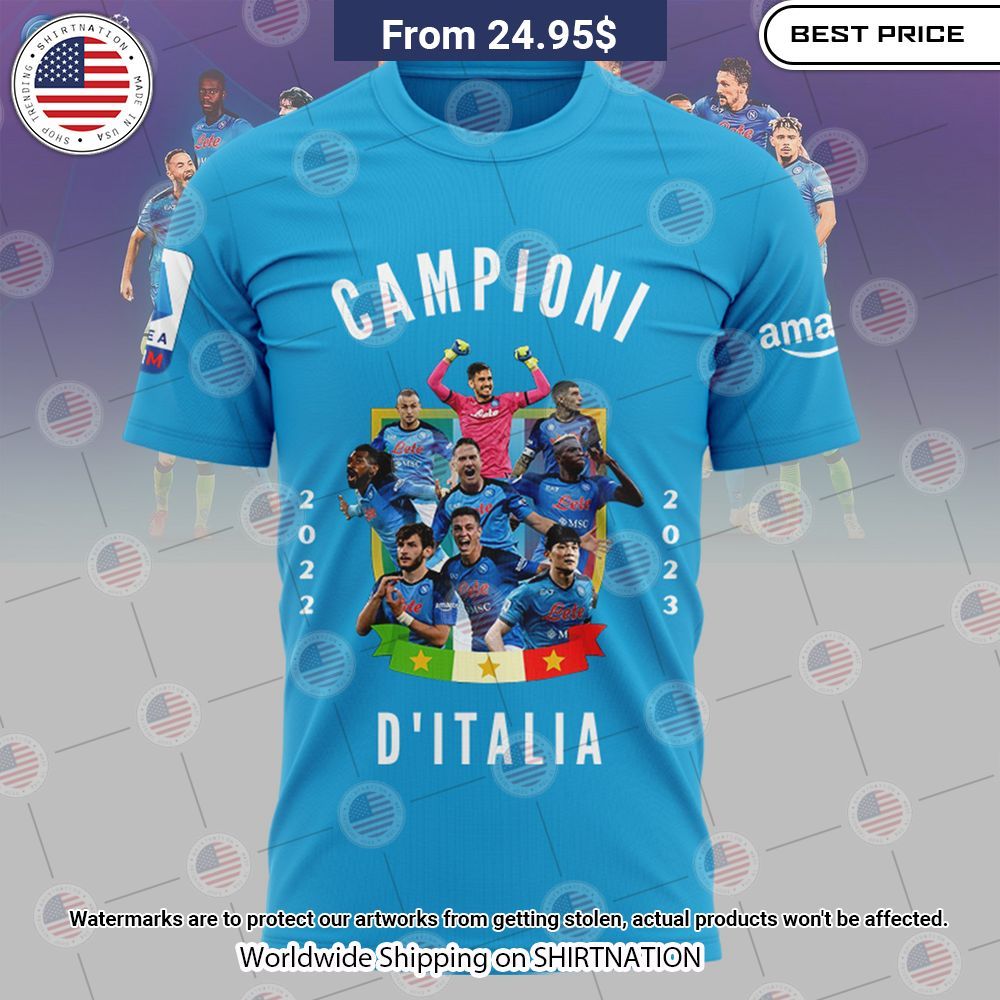 NEW SSC Napoli Campione D'italia T Shirts Oh my God you have put on so much!