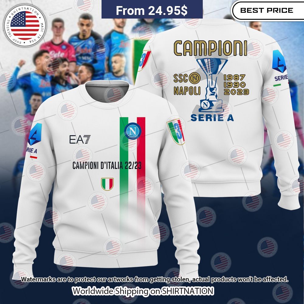 NEW SSC Napoli Serie A Hoodies Rocking picture