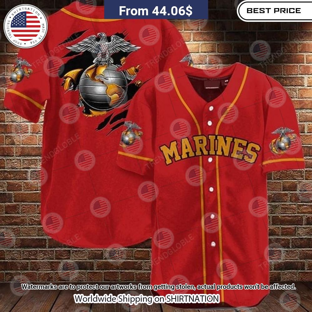NEW United States Marine Corps Baseball Jerseys