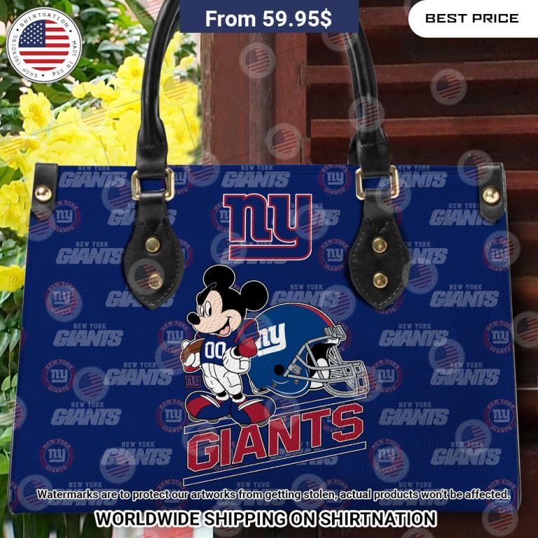 New York Giants Mickey Mouse Leather Handbag Best click of yours