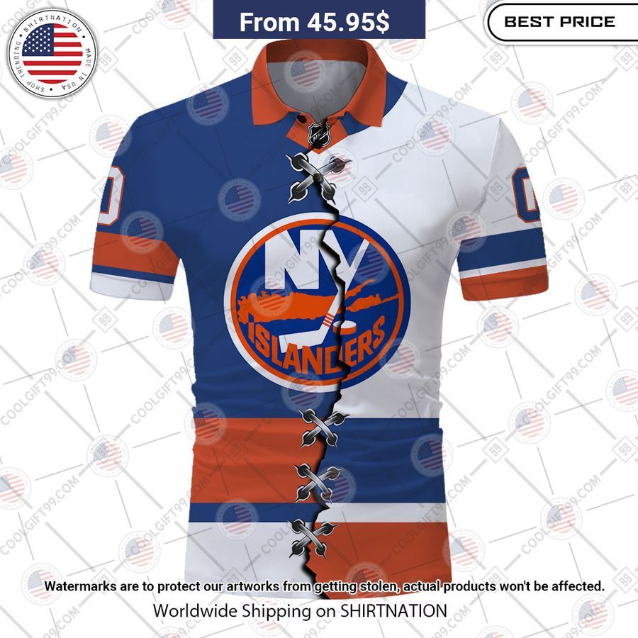 New York Islanders Mix Jersey Style Custom Polo Nice elegant click