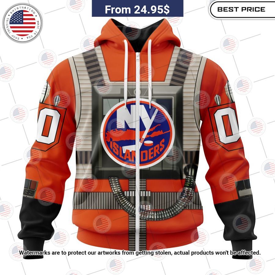New York Islanders Star Wars Rebel Pilot Design Custom Shirt You look lazy