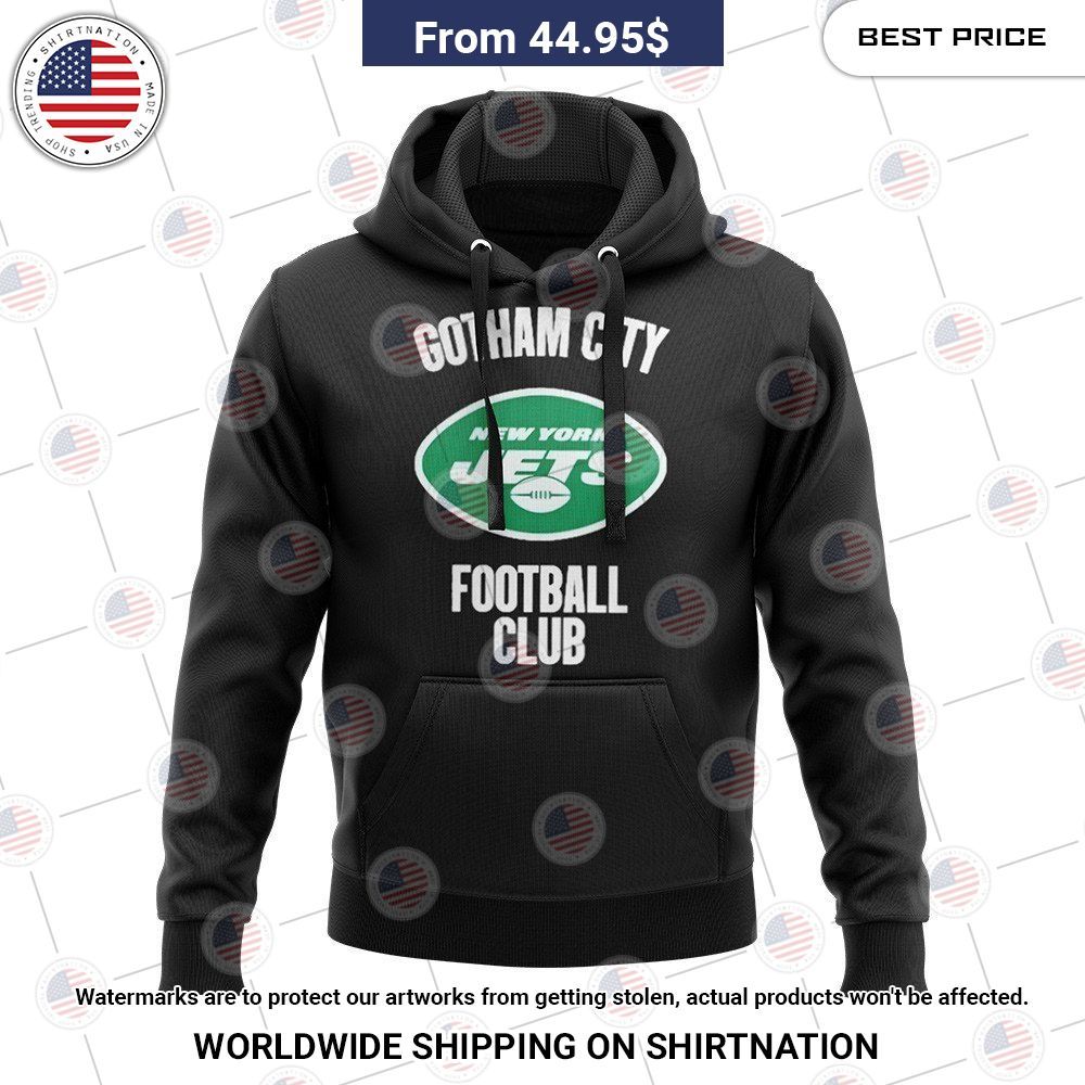 Gotham City Jets Hoodie Sweatshirt T Shirt Gotham City Football Club Shirts Gotham  City Ny Jets Hoodie New York Jets Gotham City Tshirt Dark Green Black White  Shirts - Laughinks