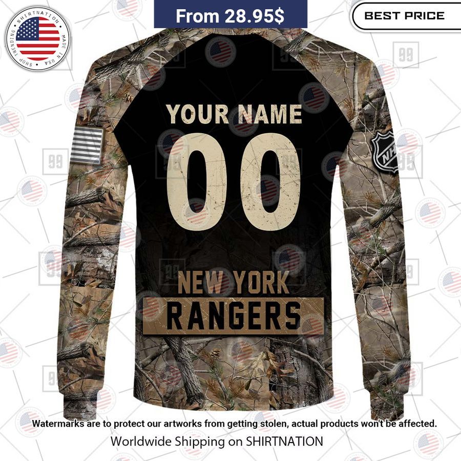 New York Rangers Camouflage Custom Hoodie Trending picture dear