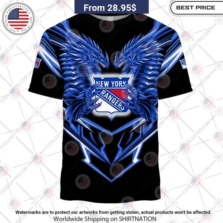 New York Rangers Dragon Custom Shirt Damn good