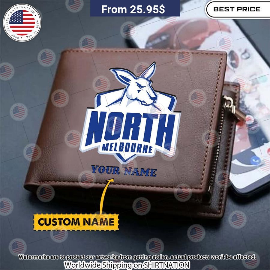 North Melbourne Custom Leather Wallet Nice elegant click