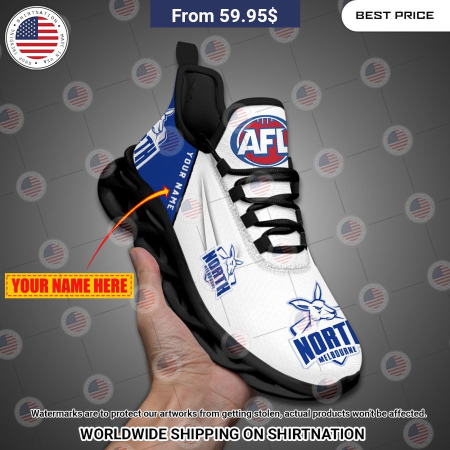 North Melbourne Custom Max Soul Shoes Out of the world