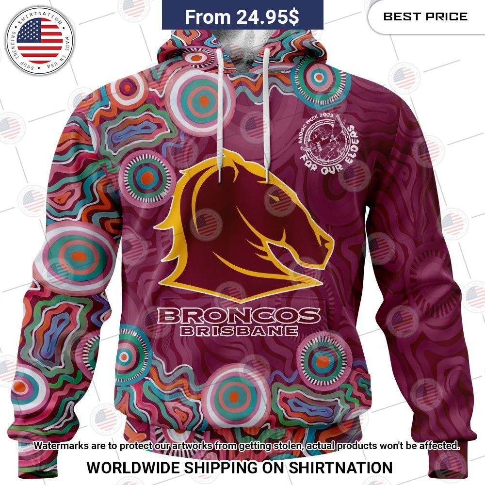 NRL Brisbane Broncos NAIDOC Week 2023 Custom Shirt Mesmerising