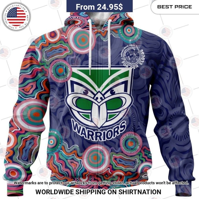 NRL New Zealand Warriors NAIDOC Week 2023 Custom Shirt Royal Pic of yours