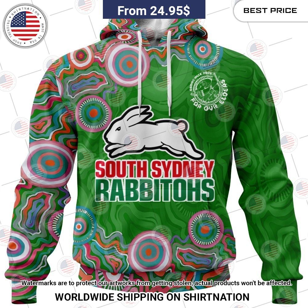 NRL South Sydney Rabbitohs NAIDOC Week 2023 Custom Shirt Nice shot bro
