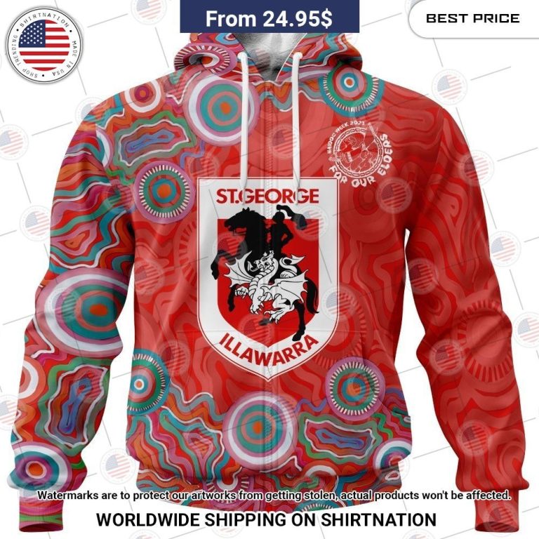 NRL St. George Illawarra Dragons NAIDOC Week 2023 Custom Shirt My friends!