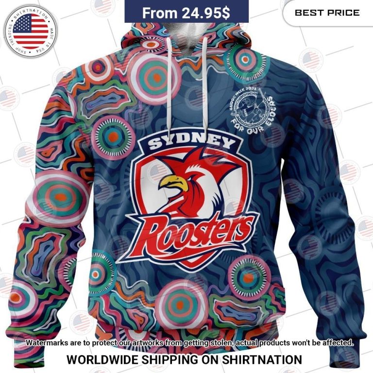 NRL Sydney Roosters NAIDOC Week 2023 Custom Shirt Super sober