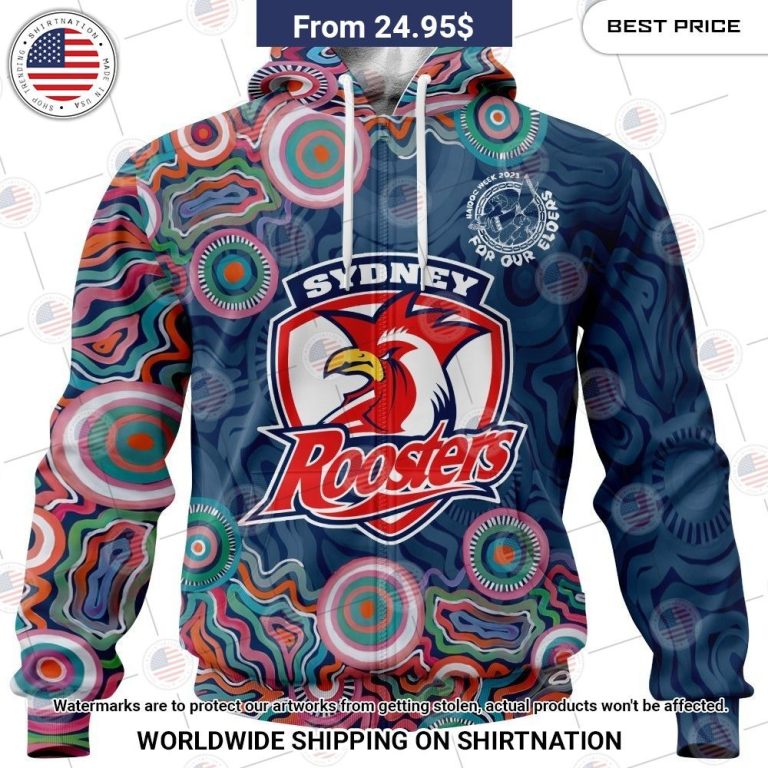 NRL Sydney Roosters NAIDOC Week 2023 Custom Shirt Lovely smile