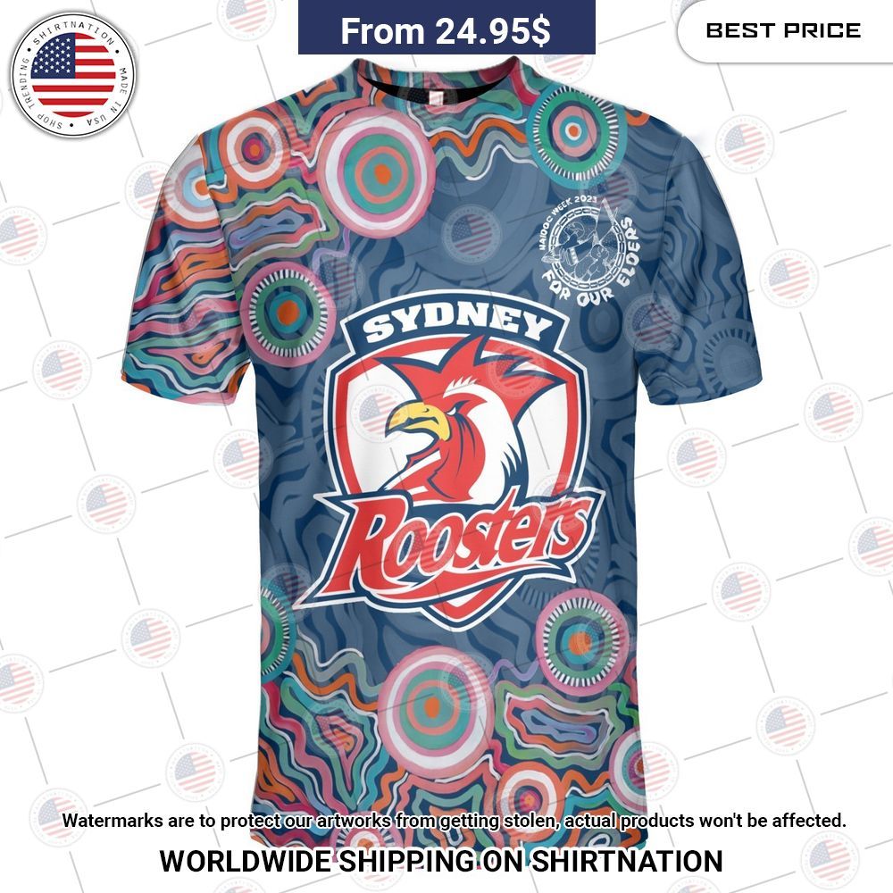 NRL Sydney Roosters NAIDOC Week 2023 Custom Shirt You look cheerful dear