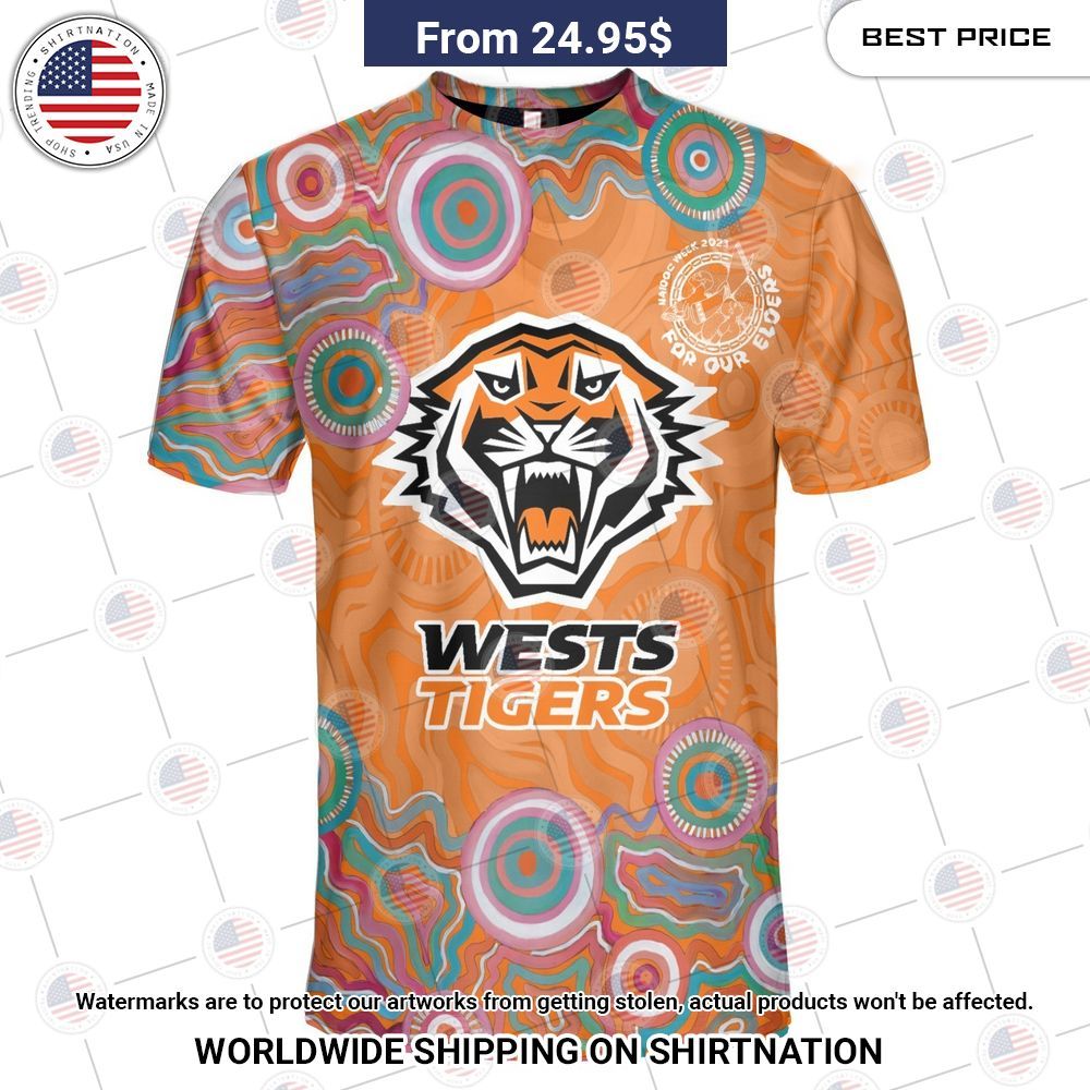 NRL Wests Tigers NAIDOC Week 2023 Custom Shirt Super sober