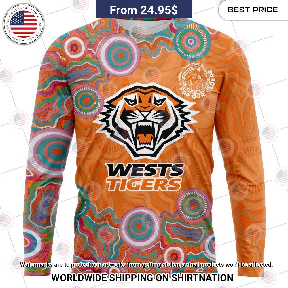 NRL Wests Tigers NAIDOC Week 2023 Custom Shirt Good one dear