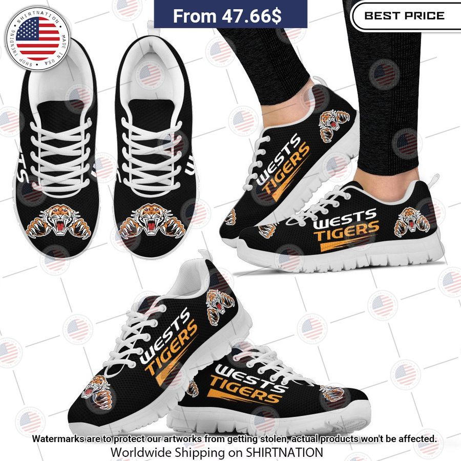 NRL Wests Tigers Running Shoes My words are less to describe this picture.