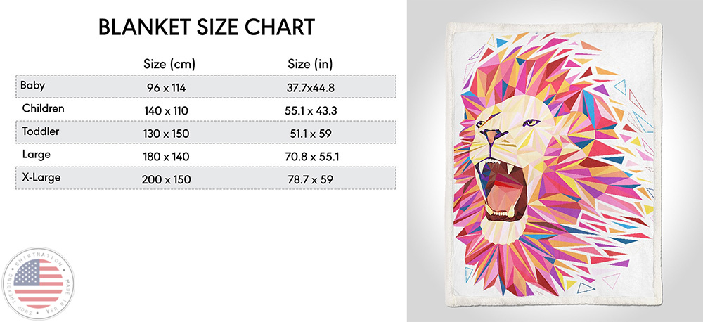 Blanket Size Chart Shirtnation