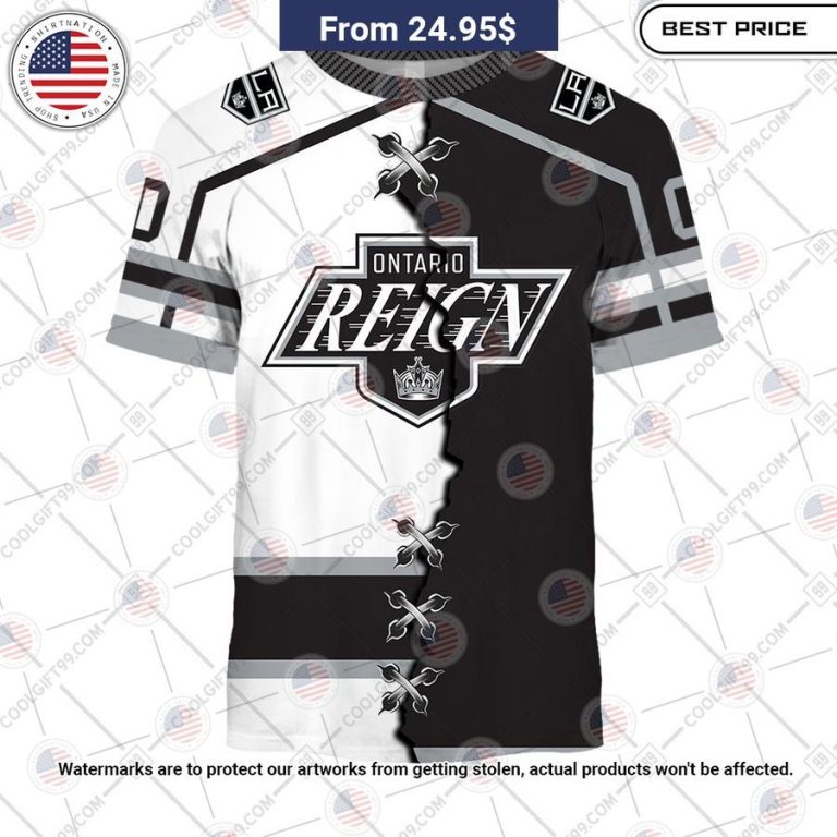 Ontario Reign Mix Jersey Custom Hoodie Wow! What a picture you click