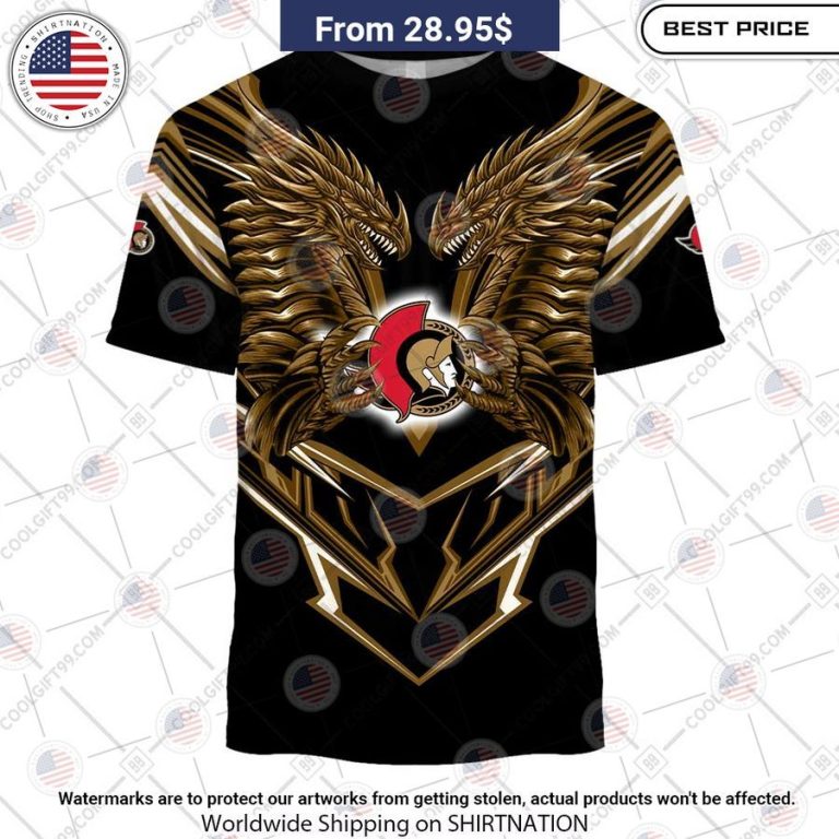 Ottawa Senators Dragon Custom Shirt Pic of the century