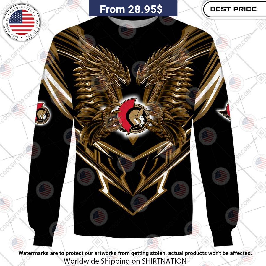 Ottawa Senators Dragon Custom Shirt Pic of the century