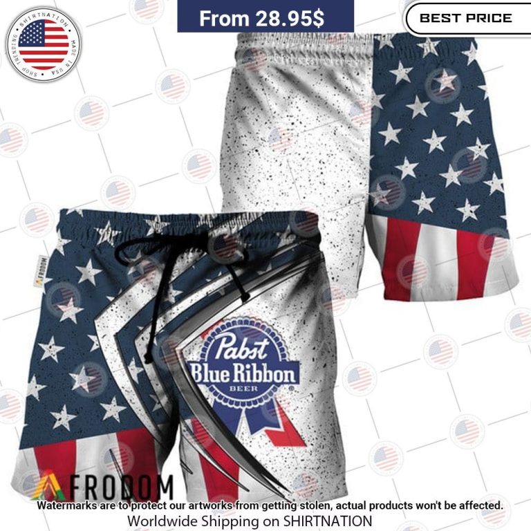 Pabst Blue Ribbon Fourth Of July Esports Hawaiian Short Best couple on earth