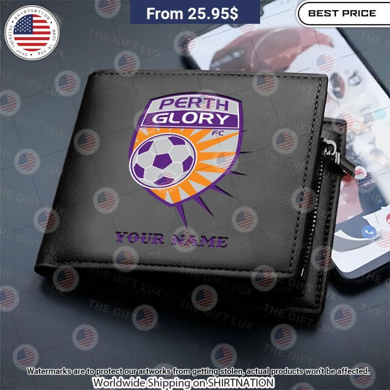 Perth Glory FC Custom Leather Wallet You look fresh in nature