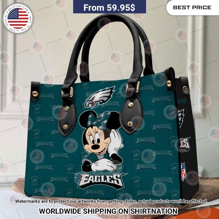 Philadelphia Eagles Minnie Mouse Leather Handbag Pic of the century