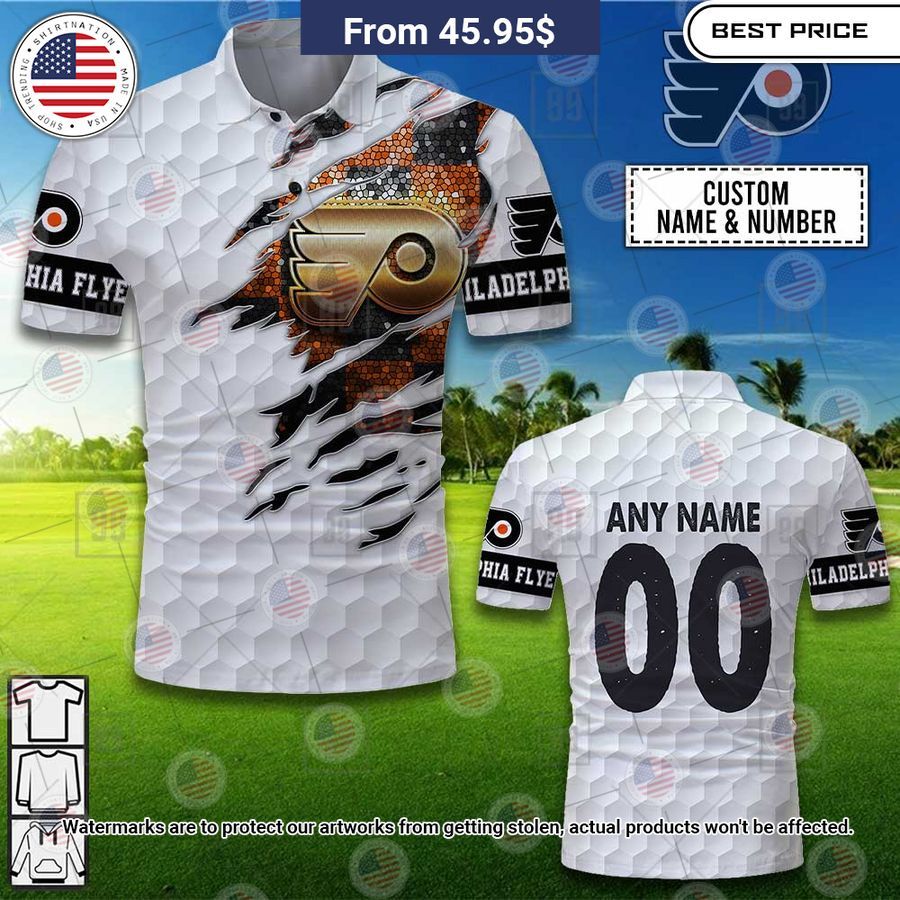 Philadelphia Flyers Custom Polo Loving click