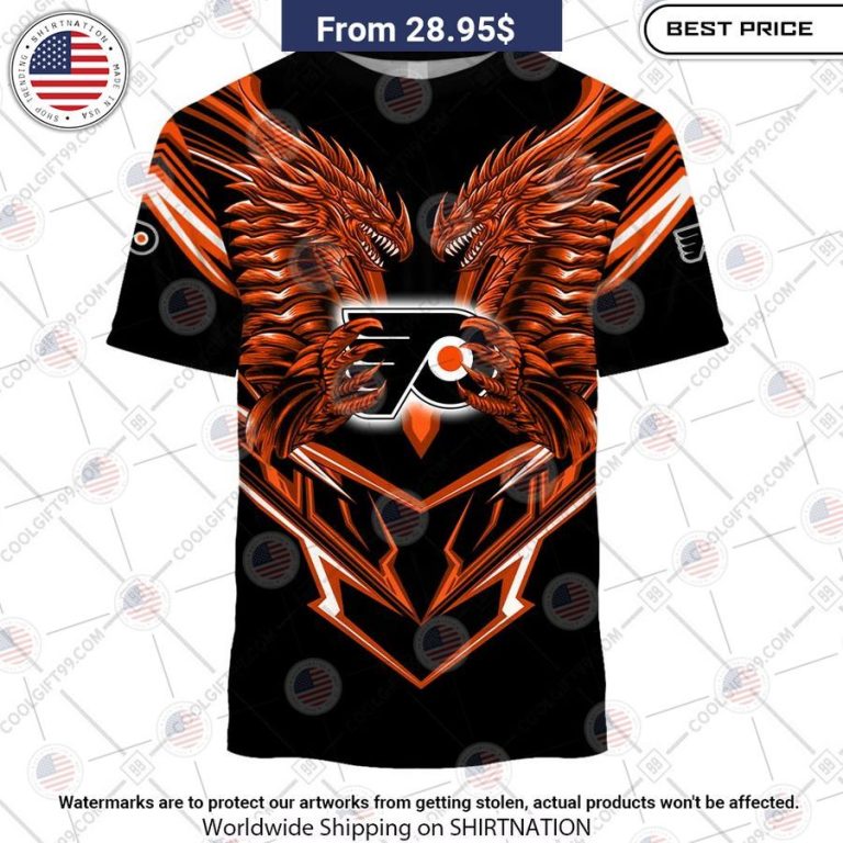 Philadelphia Flyers Dragon Custom Shirt Super sober