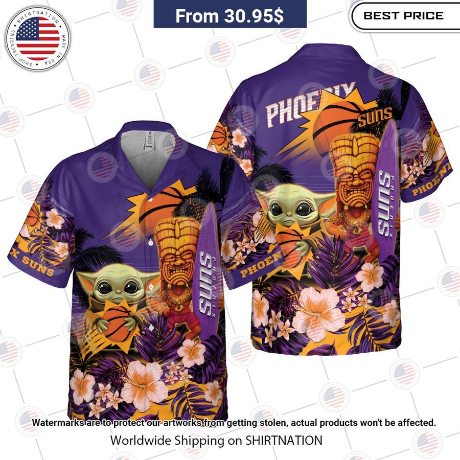 Phoenix Suns Baby Yoda Hawaiian Shirt