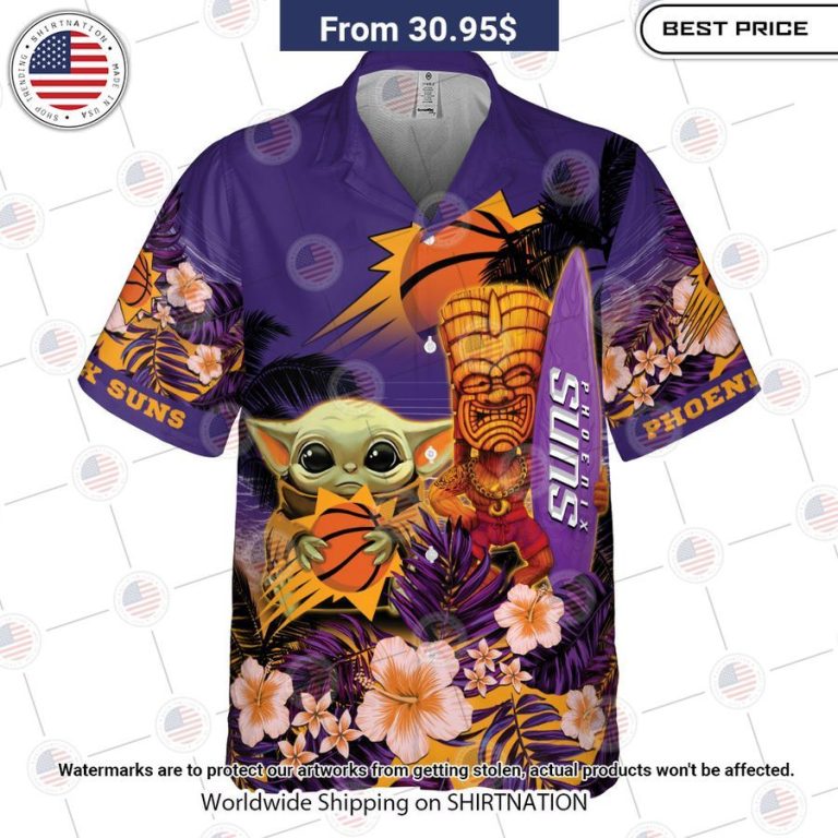 Phoenix Suns Baby Yoda Hawaiian Shirt Have no words to explain your beauty