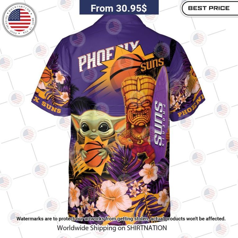 Phoenix Suns Baby Yoda Hawaiian Shirt You look fresh in nature